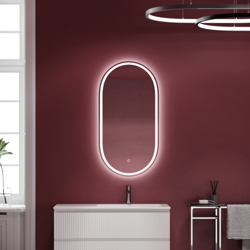 Зеркало с подсветкой Sancos Oval OV55F 60х90 подвесное - фото 2